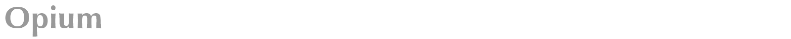 Opium font preview